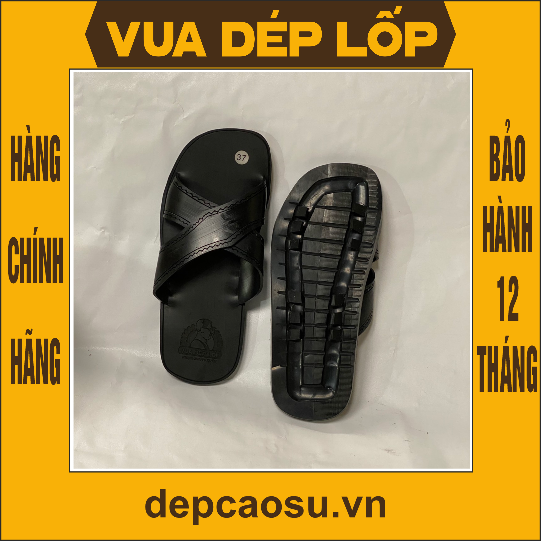 Dép cao su 2 quai chéo