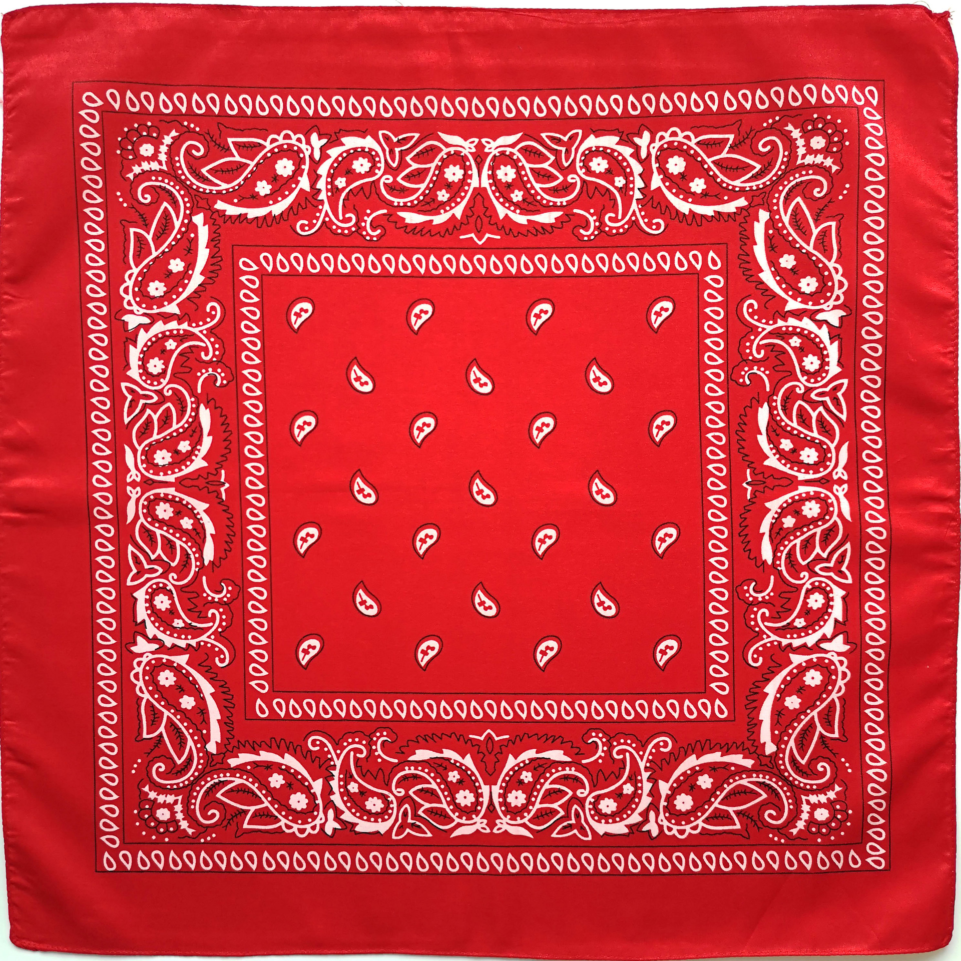 Khăn Turban Bandana hoạ tiết cổ điển cá tính ( Đỏ)