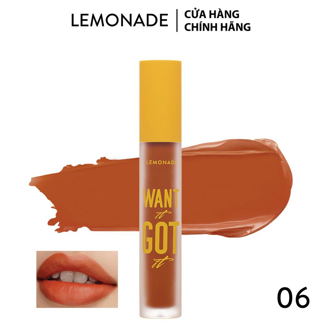 Son kem lì lemonade want it got it lip cream 5g no.06