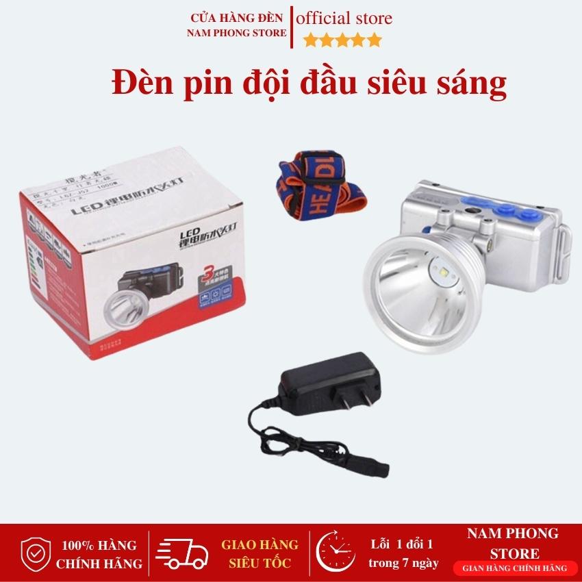 Đèn pin LED đội đầu siêu sáng, Đèn vỏ nhôm đội đầu 1000W chống thấm nước, chiếu xa ánh sáng mạnh, đèn cốc nhôm cỡ lớn