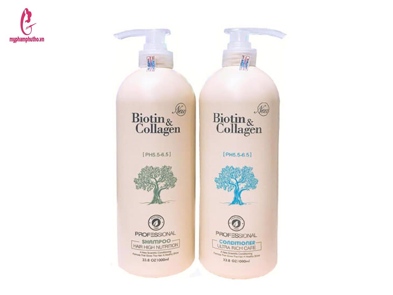 Dầu cặp gội và xả biotin trắng 1000ml