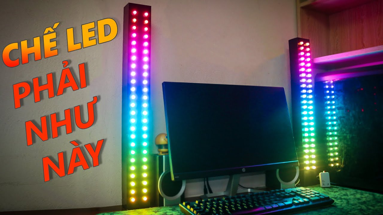 Combo bộ nháy theo nhạc 2 cột 100 led full v2.0 2021