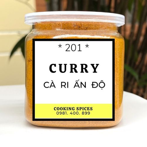 Bột Cà Ri Ấn Độ hương vị đặc trưng. Hũ dùng tiện lợi