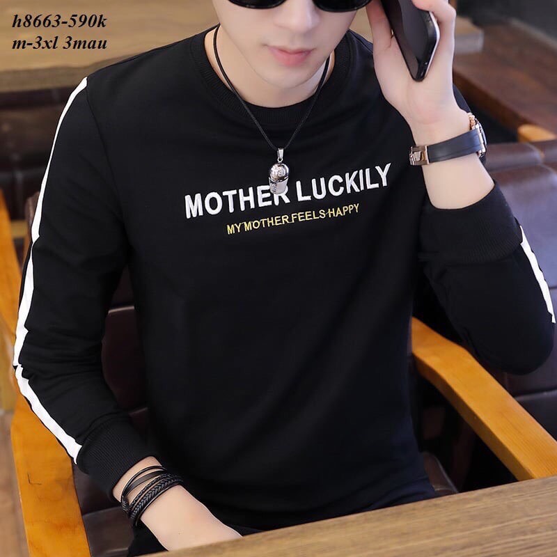 Áo Thun Tay Dài  Nam Cotton Thoáng Mát  Thời Trang Cao Cấp TN11