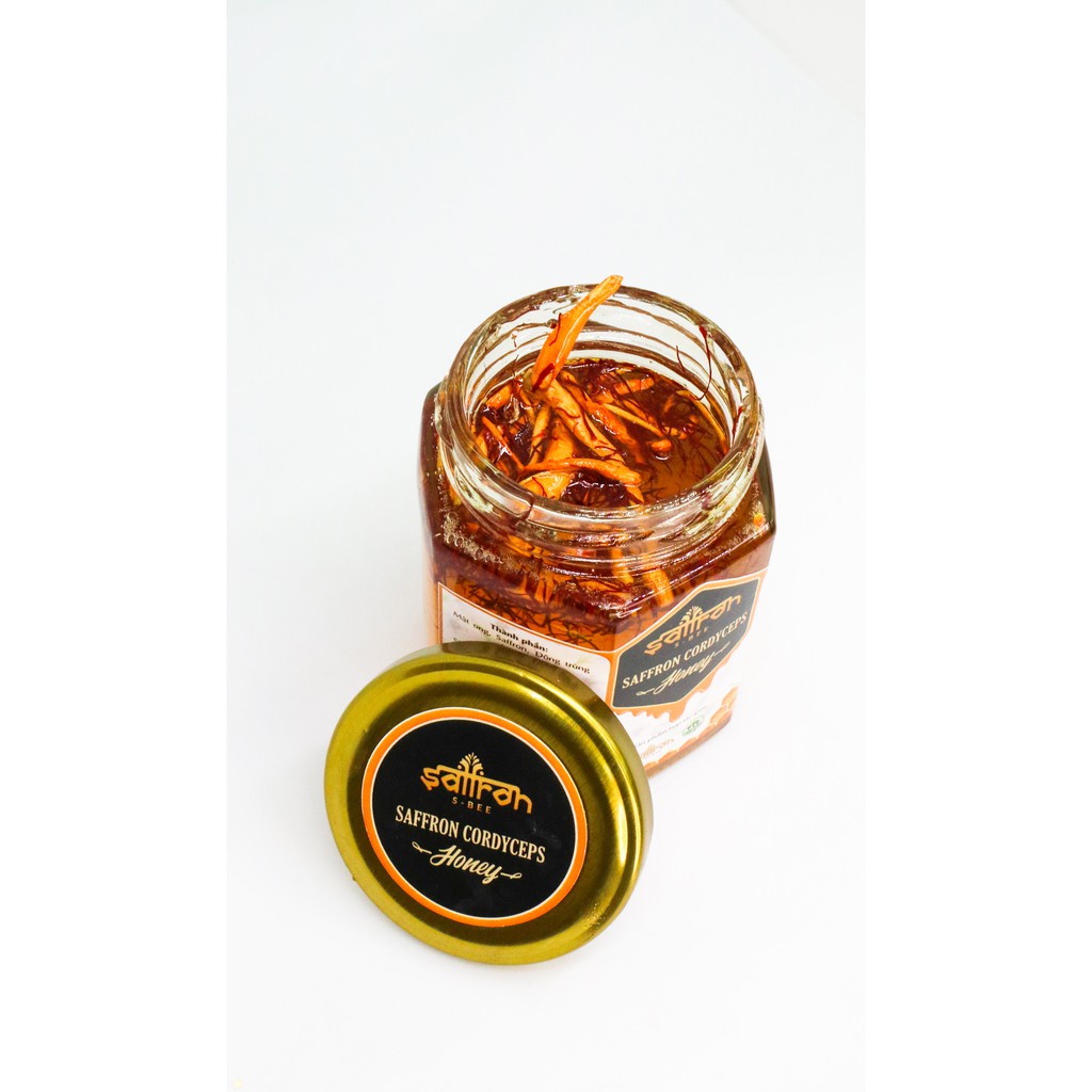 Mật ong mix Saffron Đông trùng hạ thảo 50ML