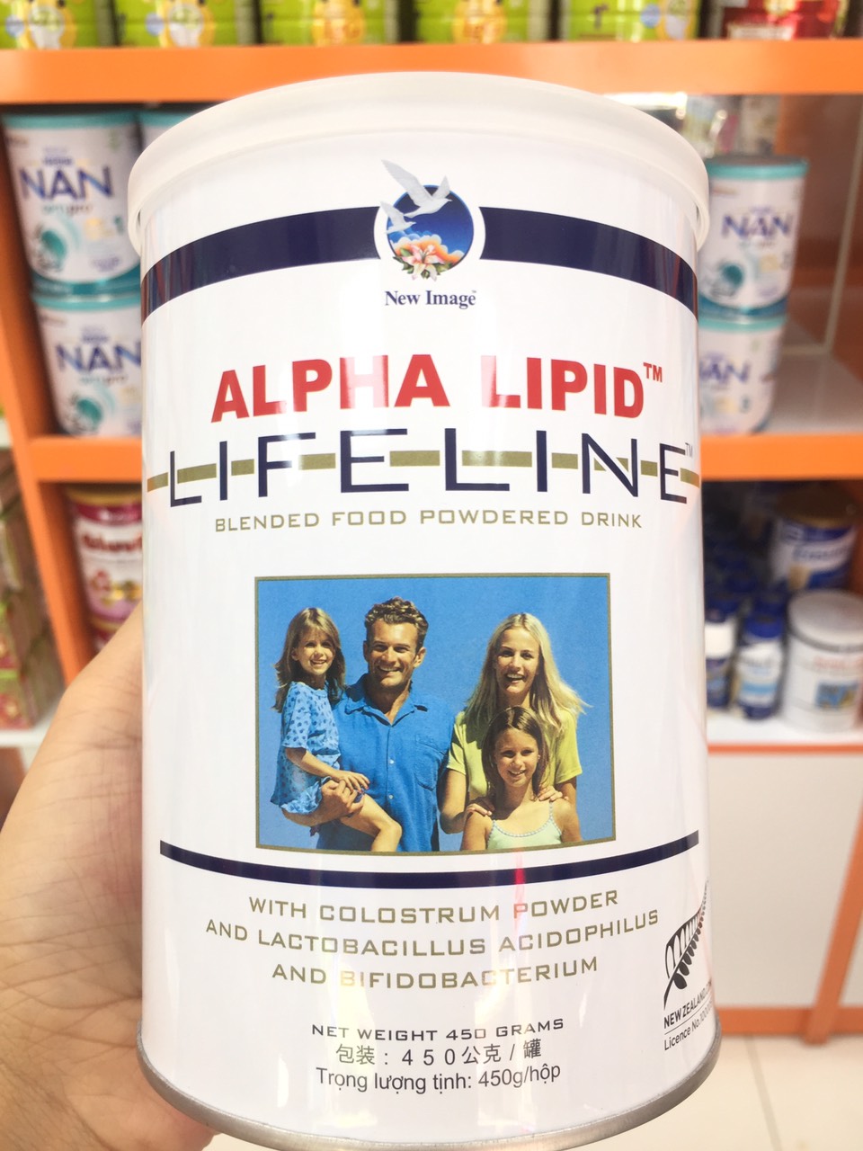 Sữa Non Alpha Lipid Lifeline 450g Newzealand