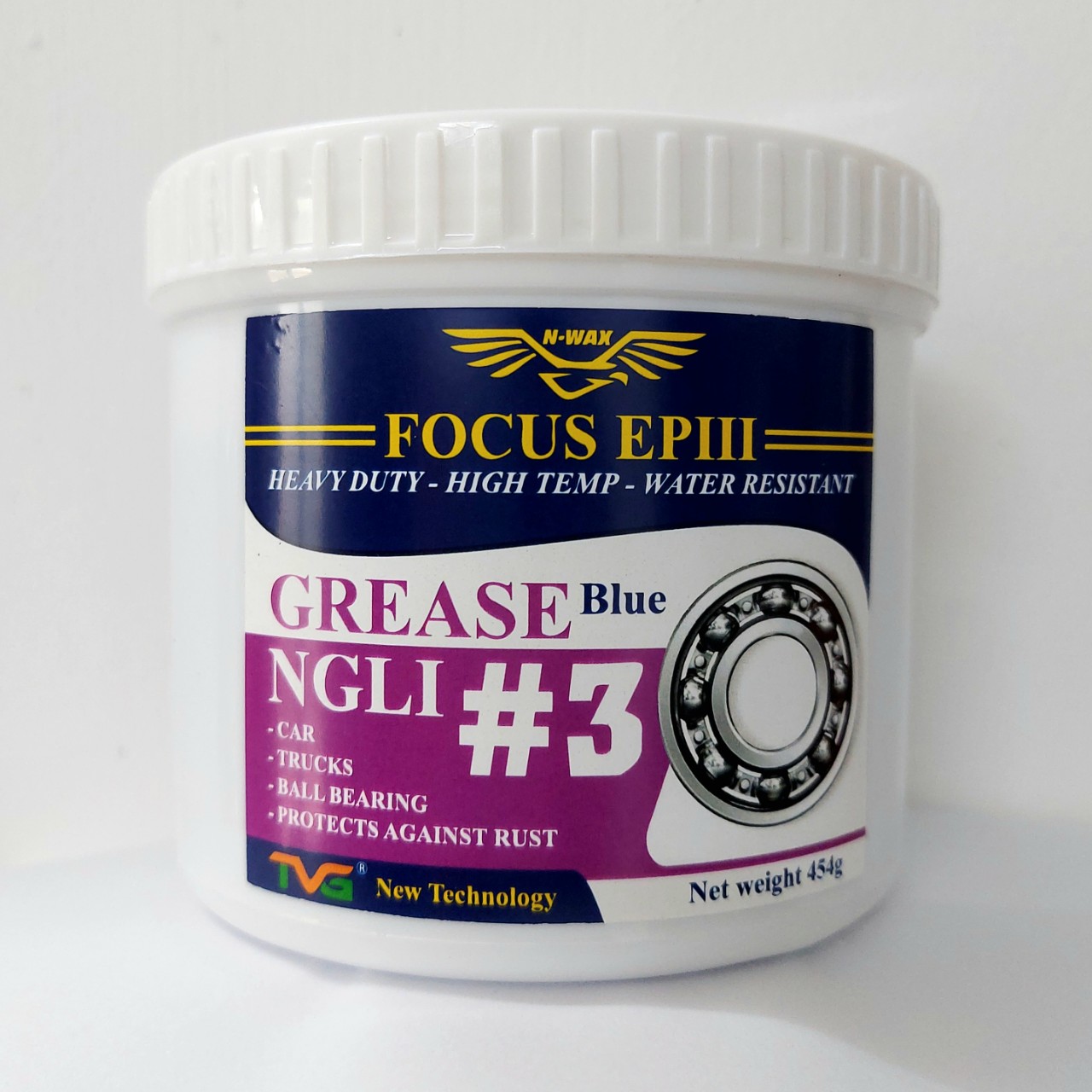 [MỠ BÒ XANH CHỊU NHIỆT CAO- KHÁNG NƯỚC] FOCUS EPIII GREASE BLUE NGLI#3 454 GAM