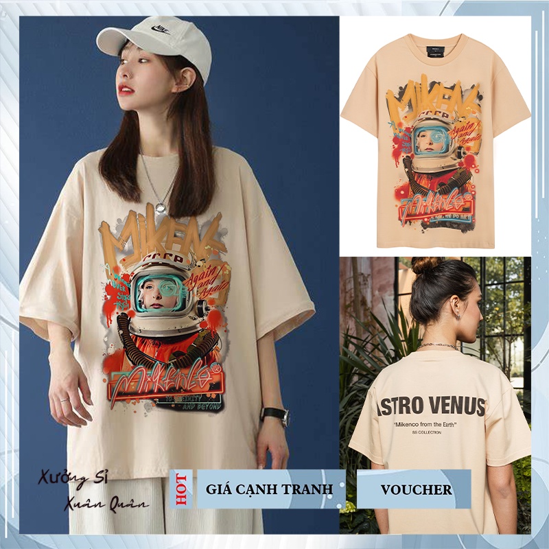 Áo phông nam nữ mikenco astro venus