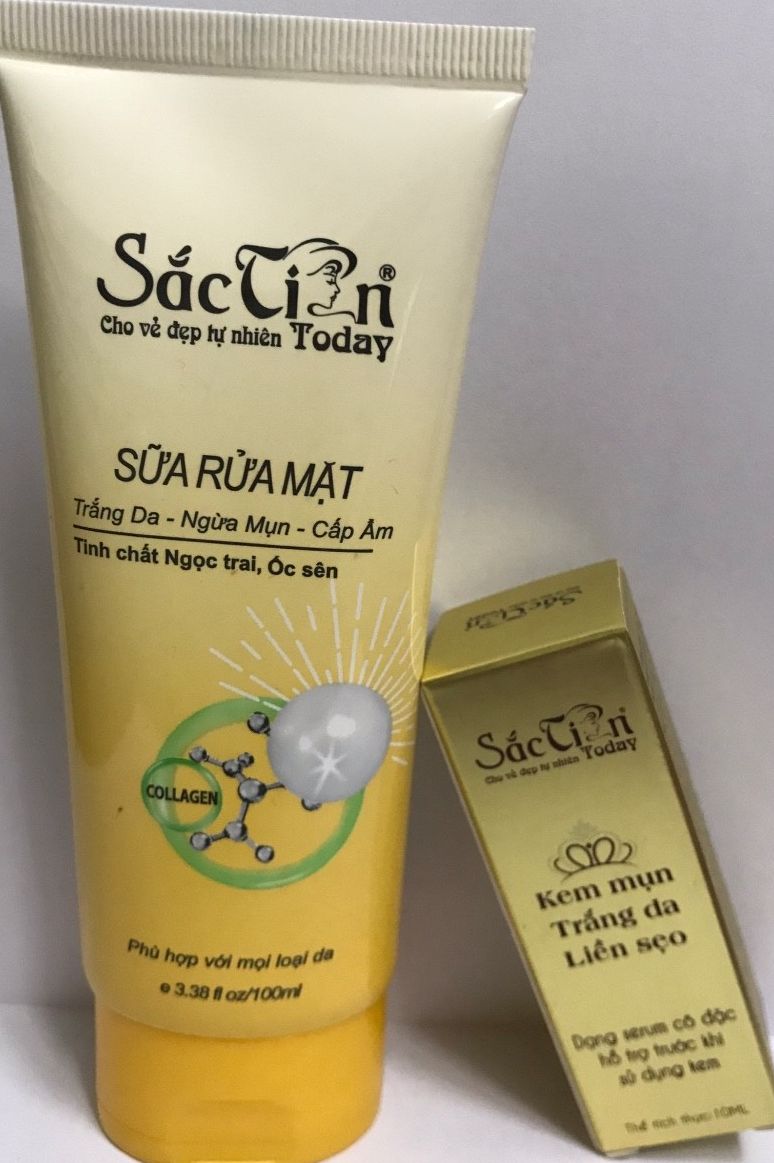 Combo sắc tiên today , Serum mụn thâm liền sẹo 10ml, Sữa rửa mặt sạch nhờn mụn 100ml
