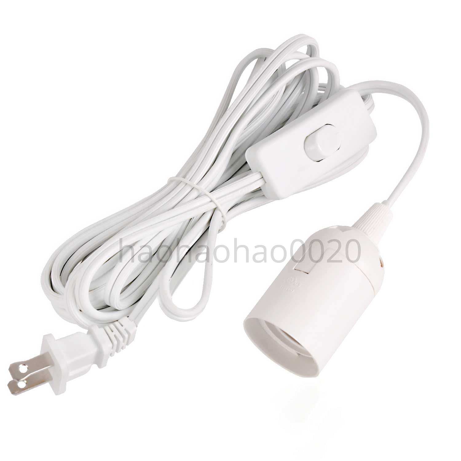 Đuôi đèn dây e27 có công tắc - dây dài 1m8