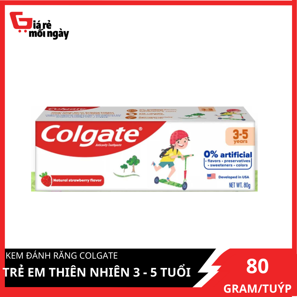 Kem đánh răng colgate trẻ em thiên nhiên 3 - 5 tuổi 80g