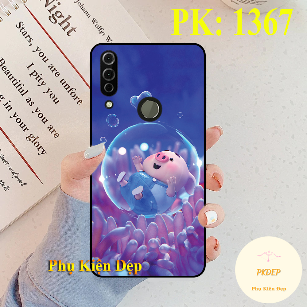 [HCM]Ốp lưng Vsmart Joy 3 dẻo đen in hình chú heo hồng xinh xắn cute