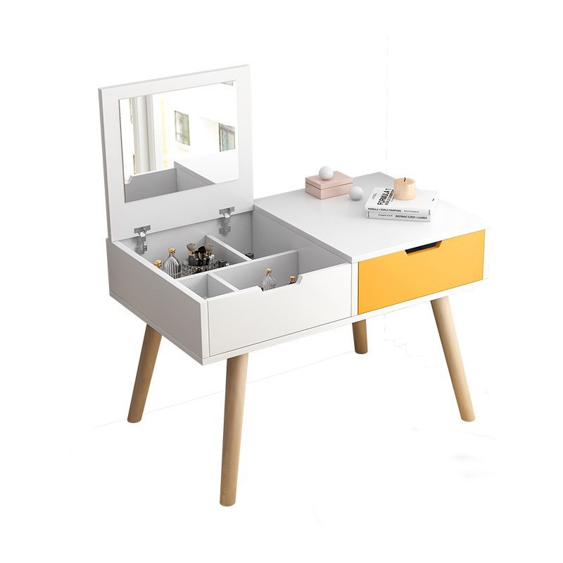 [HCM]Bàn trang điểm bệt gương gập 2 ngăn kéo - MK11