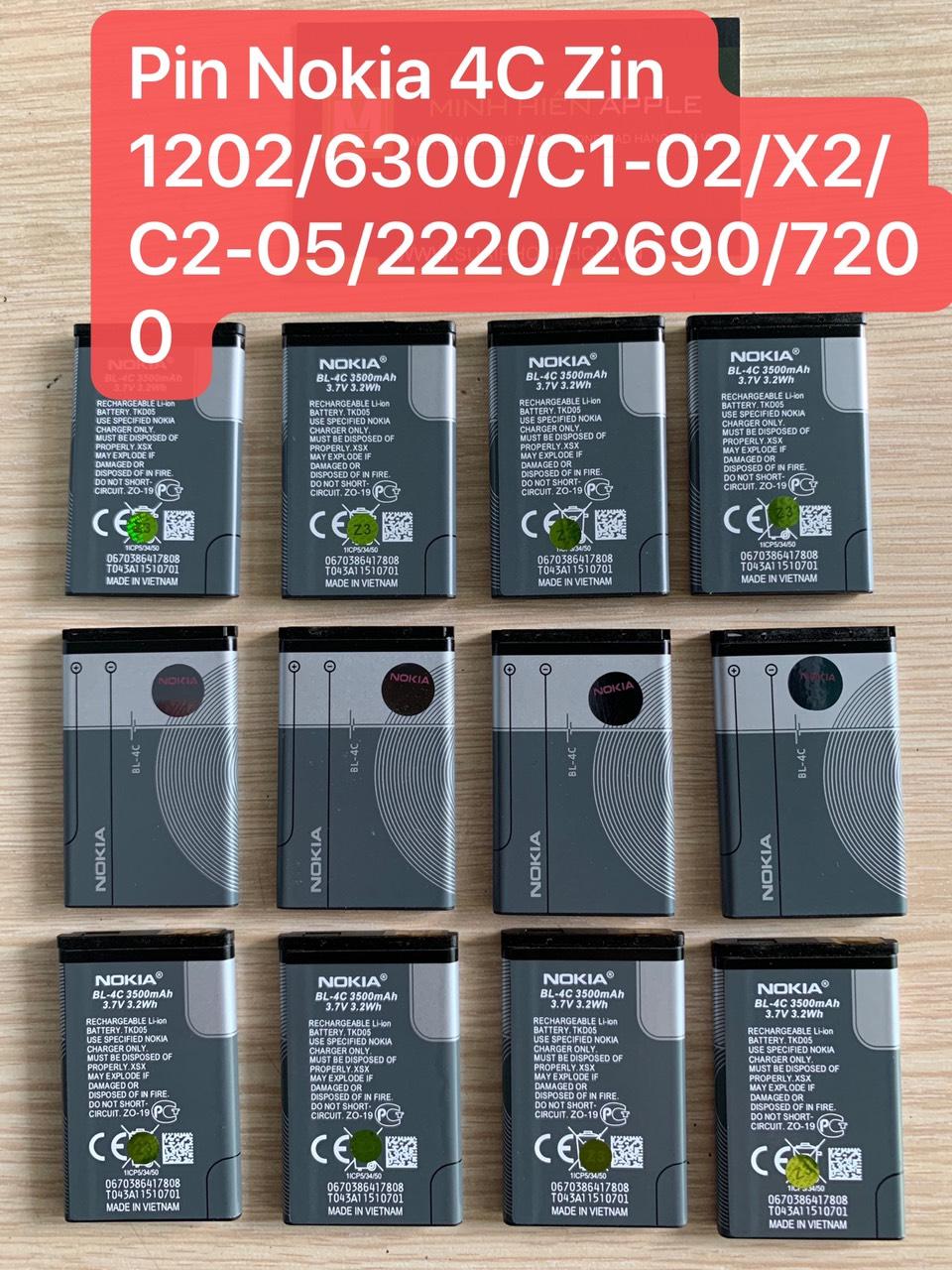[HCM]Pin Nokia 1202 6300 BL 4C Zin chính hãng giá rẽ bão hành 6 tháng