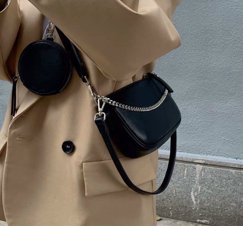 Túi Xách Nữ Set 2 Món Đeo Chéo Cao Cấp Kèm Ví Mini Thời Trang Đi Làm Du Lịch Đi Chơi Phong Cách Cá Tính Đẹp - TDC131