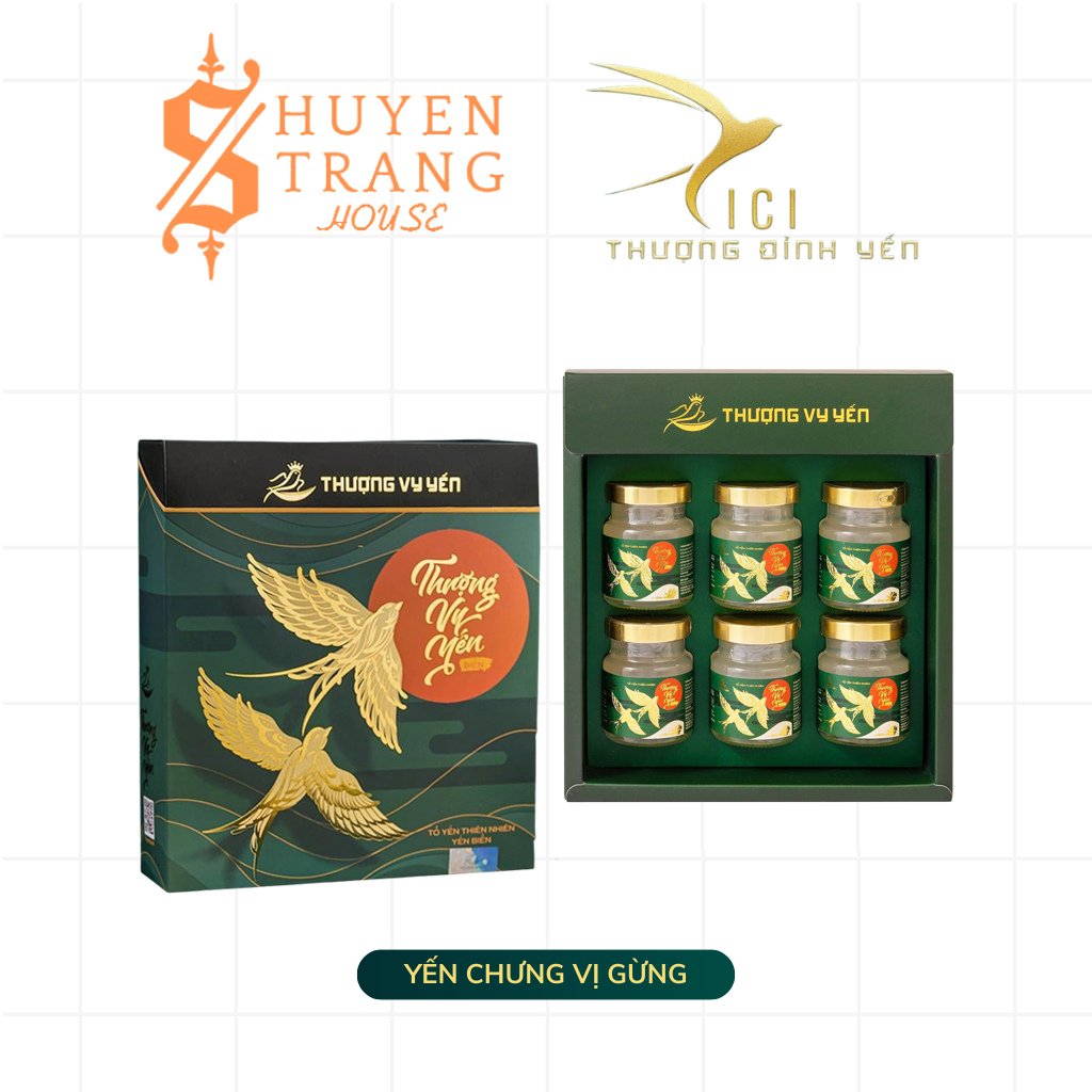 Set 6 Hũ Thượng Vy Yến Biển Vị Gừng – Tổ Yến CICI THƯỢNG ĐỈNH YẾN Chưng Sẵn Tăng Cường Miễn Dịch, Thơm Ngon Bổ Dưỡng