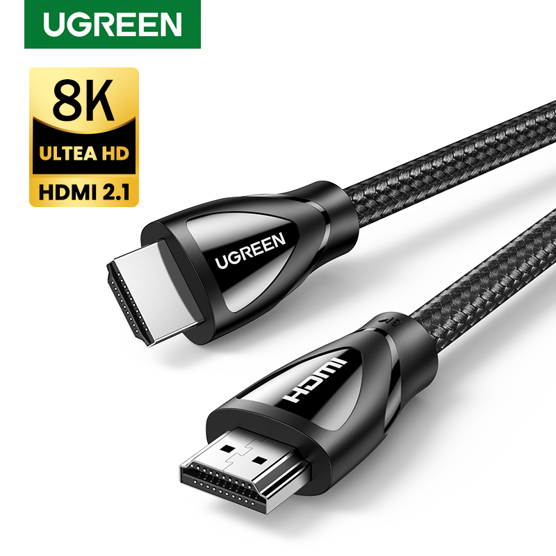 Ugreen hdmi 2.1 cable 8k/60hz 1080p/240hz 4k/120hz 48gbps hdcp2.2 hdmi cable cord for ps4 splitter switch audio video cable 8k hdmi 2.1