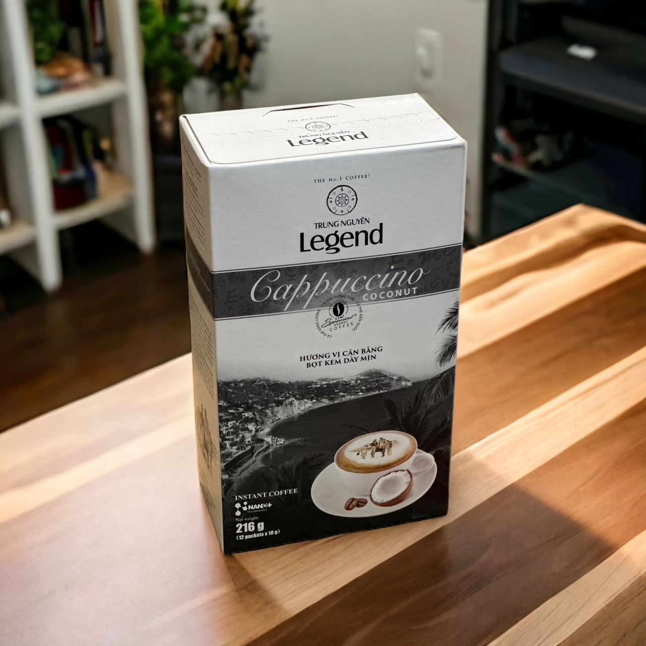 Cà phê Trung Nguyên Cappuccino Coconut - Hộp 12 gói