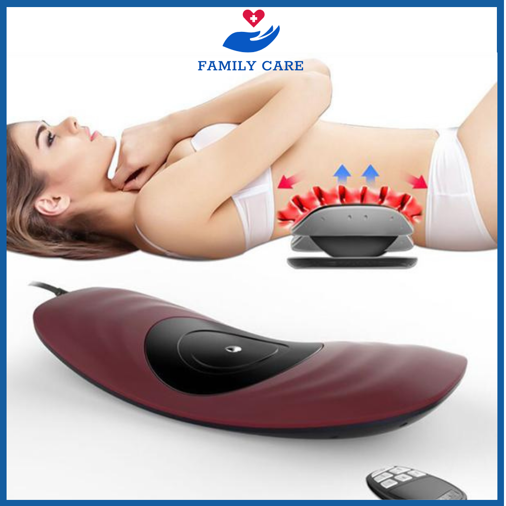 Máy massage thắt lưng,máy massage cột sống lưng có điều khiển, máy kéo thắt lưng massage sưởi ấm hồng ngoại hỗ trợ eo giảm đau đớn mệt mỏi 3 chế độ kèm thảo dược massage thư giãn hiệu quả