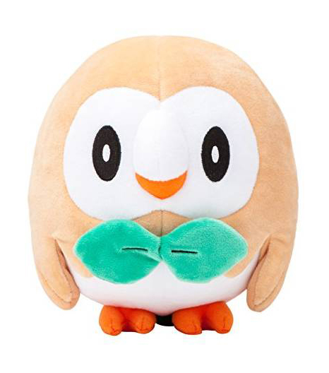 Gấu Bông Pokemon Cú Mèo Rowlet (Mokuro) Dễ Thương (20cm) Hàng Chính Hãng Pokemon Mới 100% Xịn Đẹp Không Tì Vết