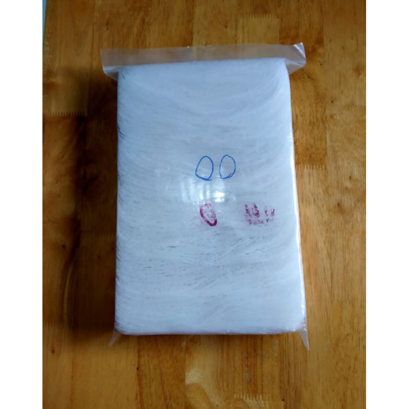 1kg túi zip miết mép viền trắng size nhỏ 4x5 cm