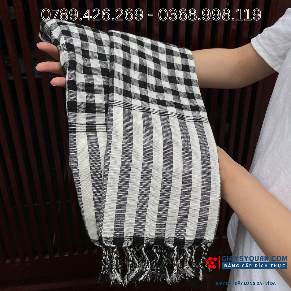 Khăn rằn cao cấp 100% cotton mềm mại kích thước 160*60