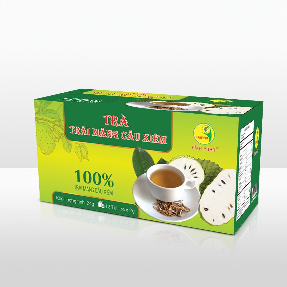 Trà trái mãng cầu xiêm Vĩnh Phát túi lọc 12 gói
