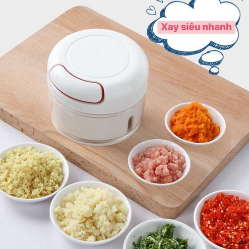 [HCM][Giá Siêu Rẻ] Dụng Cụ Xay Tỏi Ớt Cầm Tay Đa Năng Thế Hệ Mới Xay Tỏi Ớt Kéo Tay Mẫu Mới. Máy Xay Tỏi Mini Dụng Cụ Xay Cầm Tay Đa Năng - Máy Xay Tỏi Ớt -Xay Sinh Tố- Dụng Cụ Xay Tỏi Nhà Bếp Máy Xay Thực Phẩm Rau Quả
