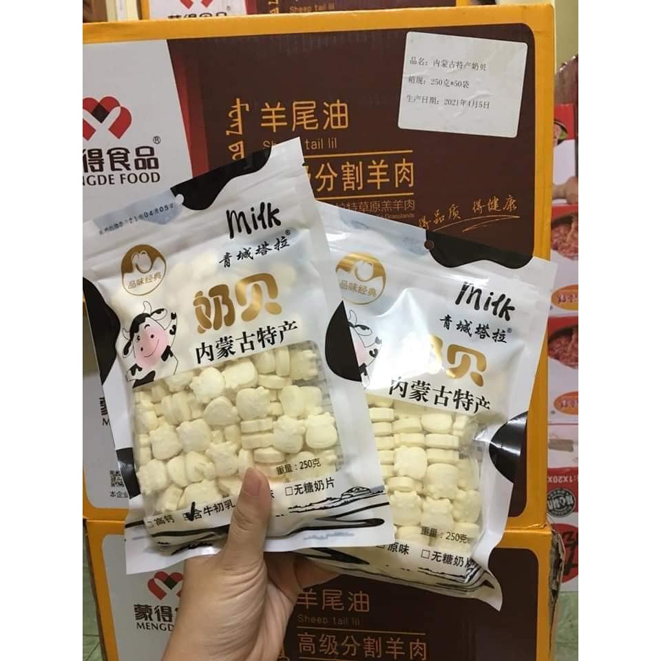 Kẹo sữa bò non nén gói 250g - ăn vặt luna food