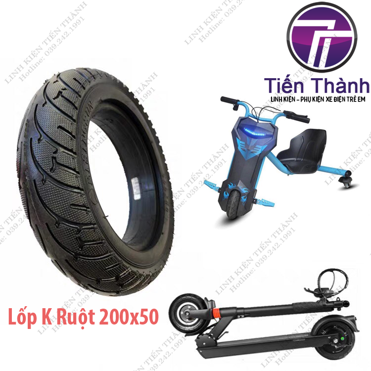 Lốp xe 200x50 drift 360, xe cân bằng, escoter hàng chất lượng cao