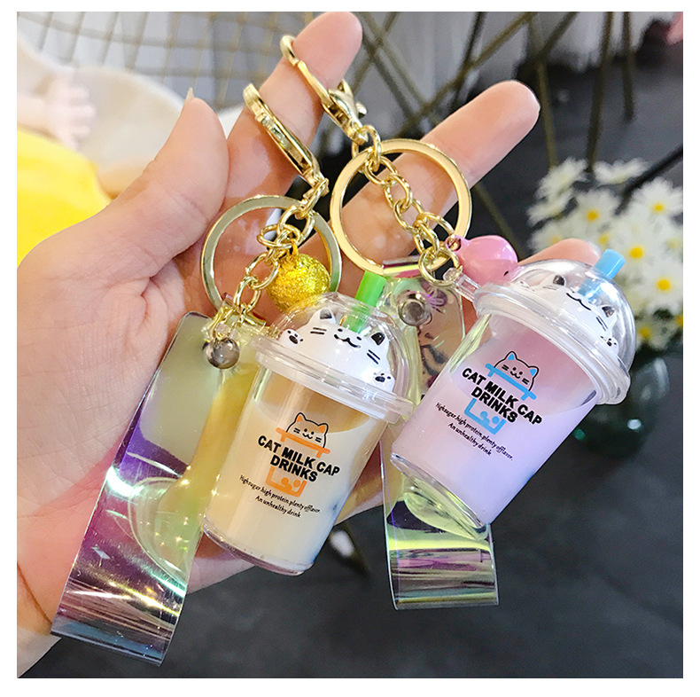 [HCM]Móc khoá ly trà sữa siêu lung linh đủ màu sắc