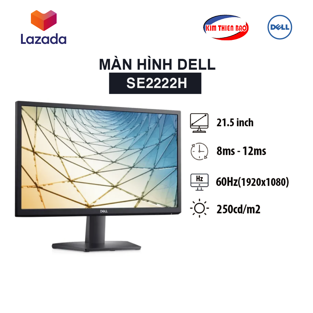 Màn hình máy tính dell se2222h 21.5inch | va | full hd | 60hz