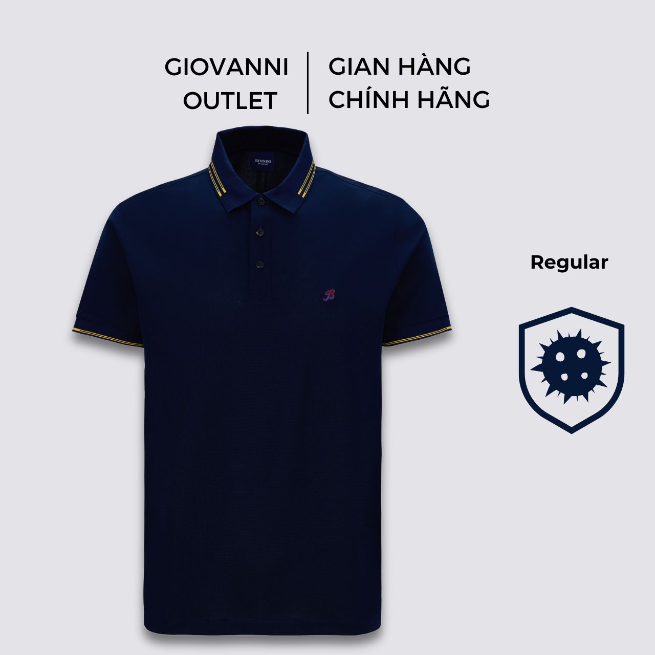 Áo Polo Nam Cộc Tay Bernini by Giovanni BPL0015-1