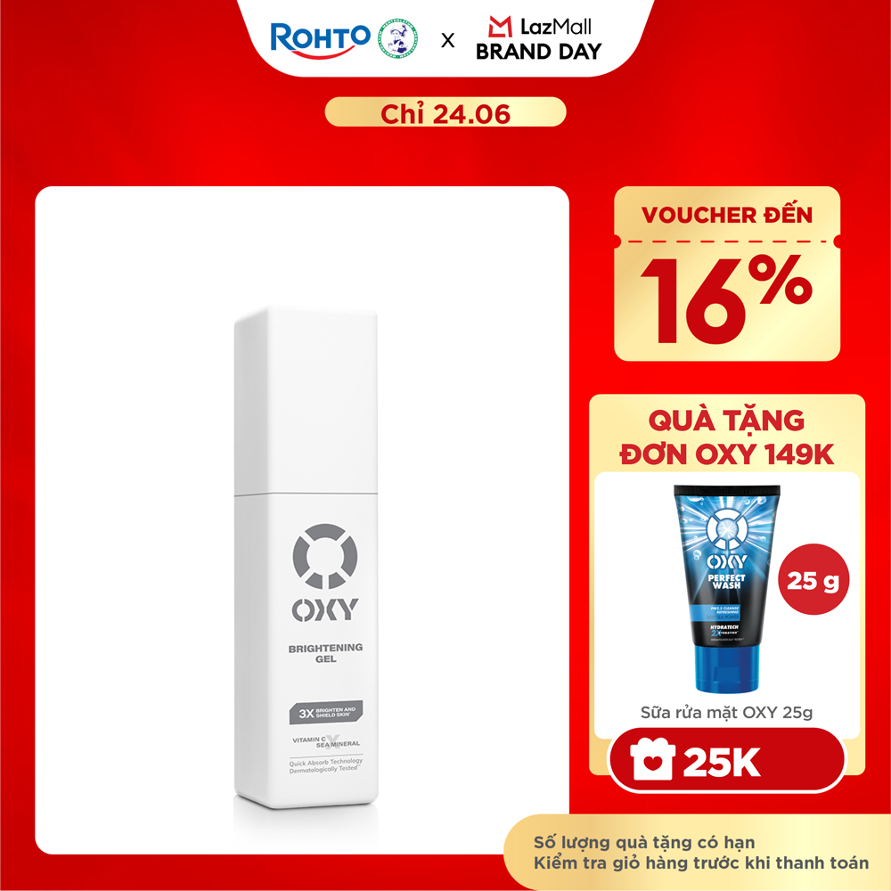 Kem dưỡng sáng da cho nam dạng gel Oxy Brightening Gel 50ml