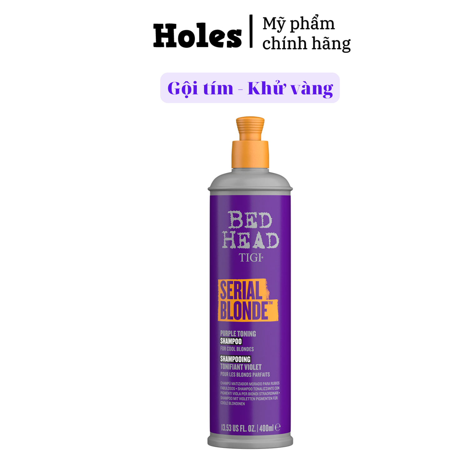 Dầu gội tím khử vàng Tigi Bead Head Serial Blonde