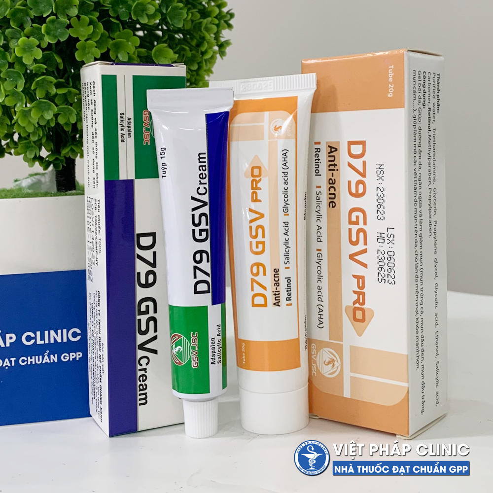 Kem giảm mụn d79 gsv 15g