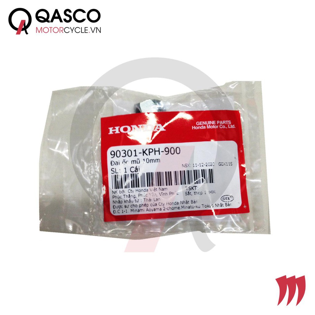 Đai ốc mũ honda nhiều dòng xe 10mm qasco