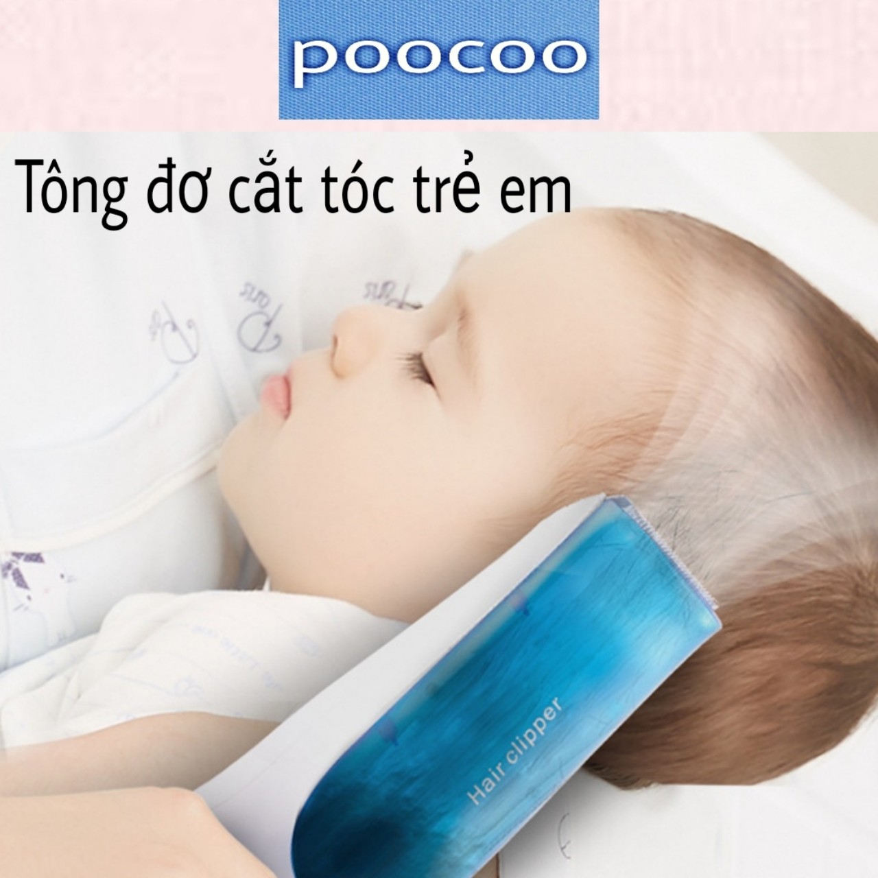 Tông Đơ cắt tóc cho bé hút tóc vào trong chất liệu cao cấp 2 chế độ