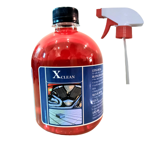 DUNG DỊCH RỬA XE,  TẨY LỐC XE MÁY, TẨY RỈ SÉT, TẨY GẠCH Ố VÀNG [500ml] - XCLEAN