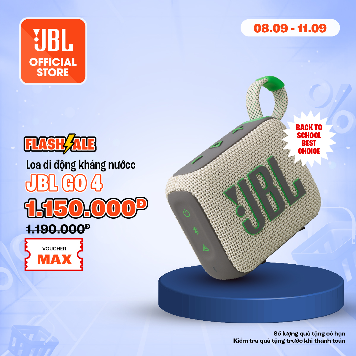 [BEST SELLER] Loa Bluetooth JBL GO 4 - Hàng Chính Hãng