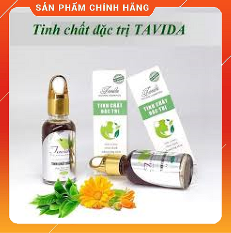 Bộ 2 chai tinh chất tái tạo da tavida dứt điểm tận gốc các loại mụn, nám, tàn nhang lâu năm