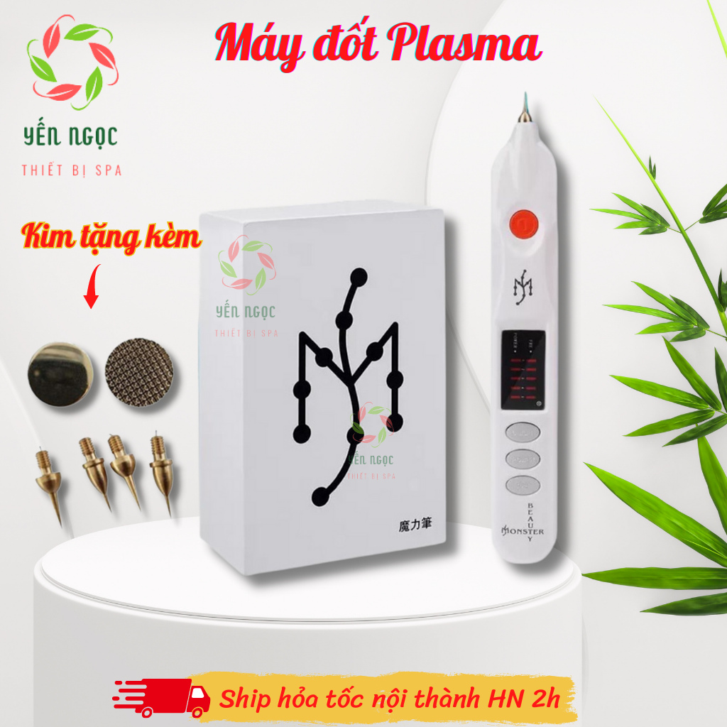 Máy Plasma nhấn mí, đốt nốt ruồi, mụn thịt, xóa nhăn | Máy đốt Plasma kèm hộp vali chắc chắn