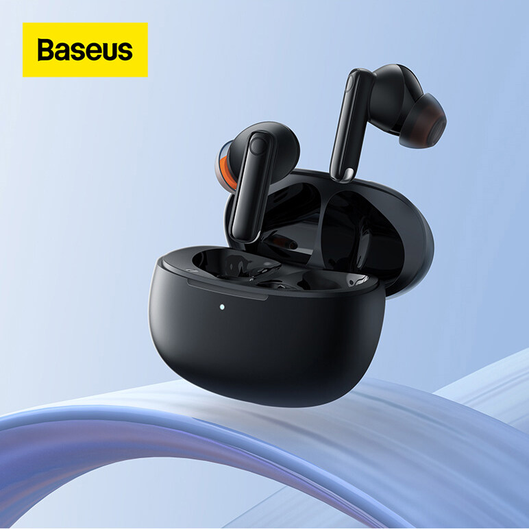 New丨baseus m1 anc tws earphones bluetooth 5.2 earbuds 4-mic enc noise reduction sport headphones