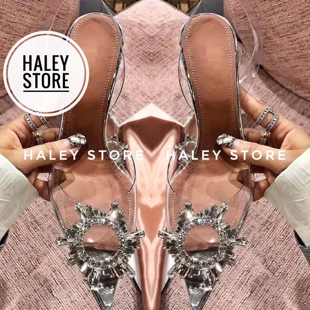 [HCM][VIDEO THẬT] - [KÈM HÌNH THẬT] -Giày cao gót công chúa trong suốt phale pha lê đi tiệc đi ăn cưới giày cô dâu - Giày cưới - Giày đi tiệc - Giày trong suốt - Inbox shop để được tư vấn thêm.