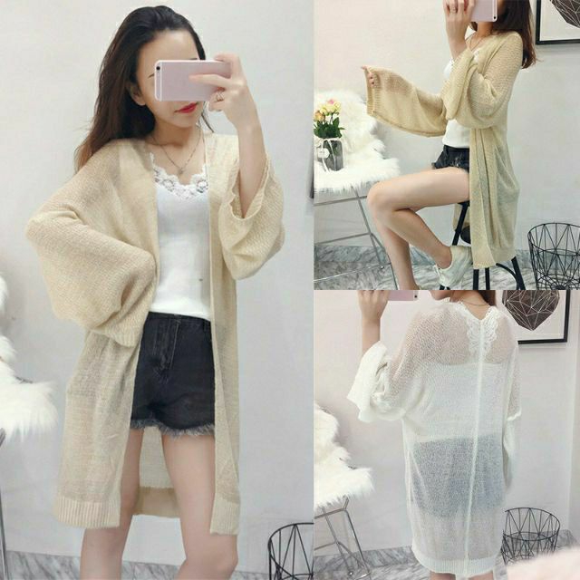 Aó khoác len dài dễ thương