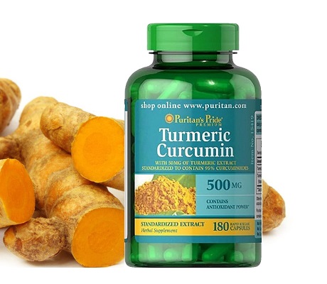 Tinh chất nghệ vàng Curcumin Puritan's Pride 500mg hộp 180 viên