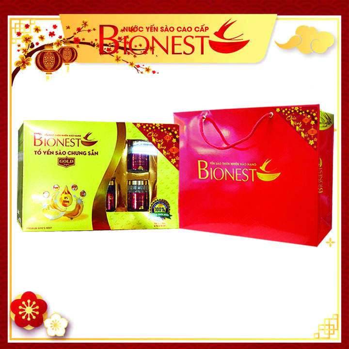 Combo 6 Hộp quà tết yến sào cao cấp Bionest gold 18%