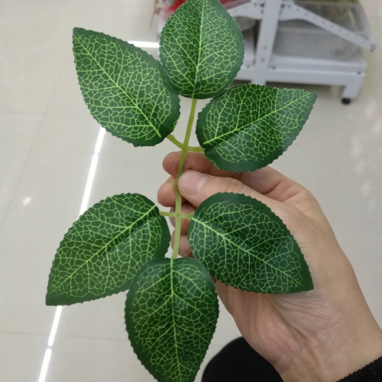 Túi 20 lá hoa hông giả nguyên liệu làm hoa handmade