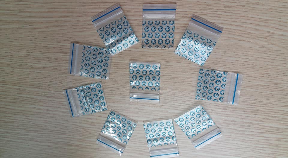 100 chiếc túi zip mini nhỏ dày đẹp, từ 1.8x2.5cm-3×4 cm HÌNH HỌA TIẾT