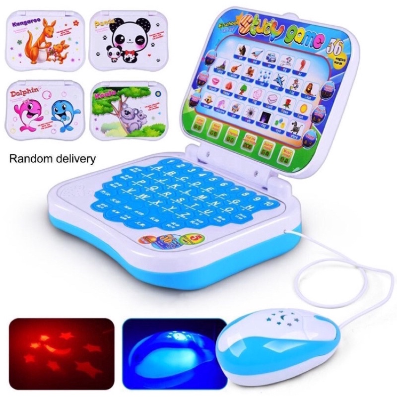 Máy tính xách tay đồ chơi laptop đồ chơi hỗ trợ học tập nhiều chủ đề cho bé